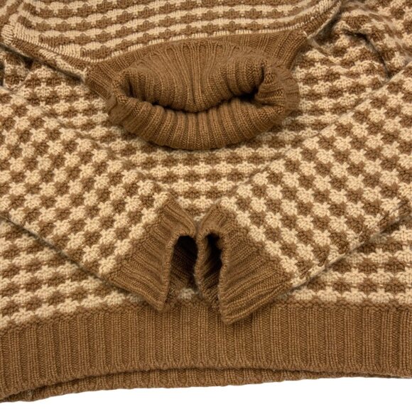 Loro Piana Mens Turtleneck Sweater It 48 US M Tan Cream Cashmere - Picture 8 of 13